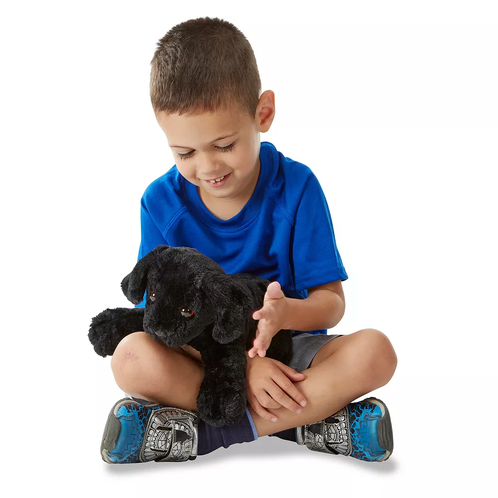 Melissa & Doug Benson Black Lab Puppy Dog Stuffed Animal - Image 2