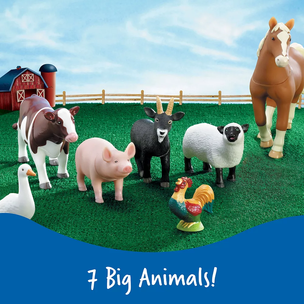 Learning Resources 7-pc. Jumbo Farm Animals - Image 2