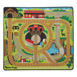 Melissa & Doug Round The Rails Train Rug