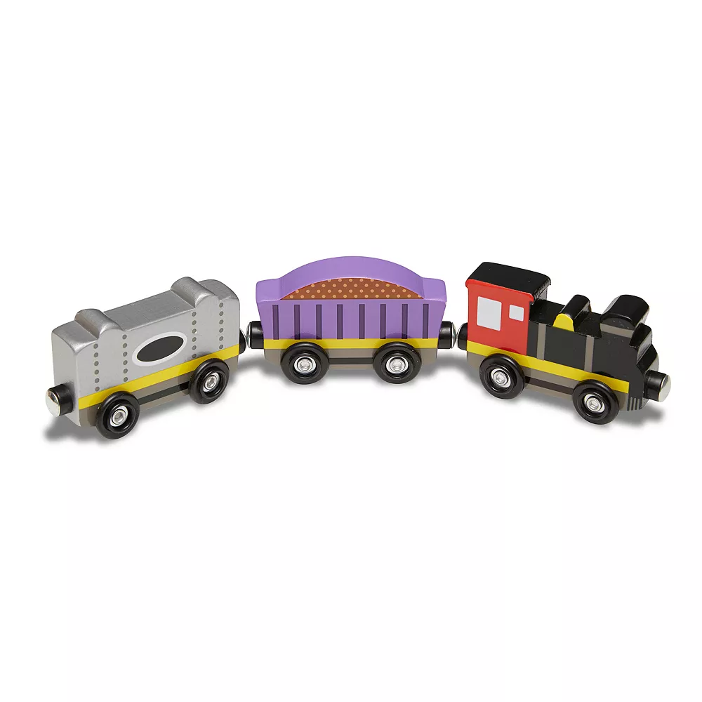 Melissa & Doug Wooden Train Cars Set - Image 5
