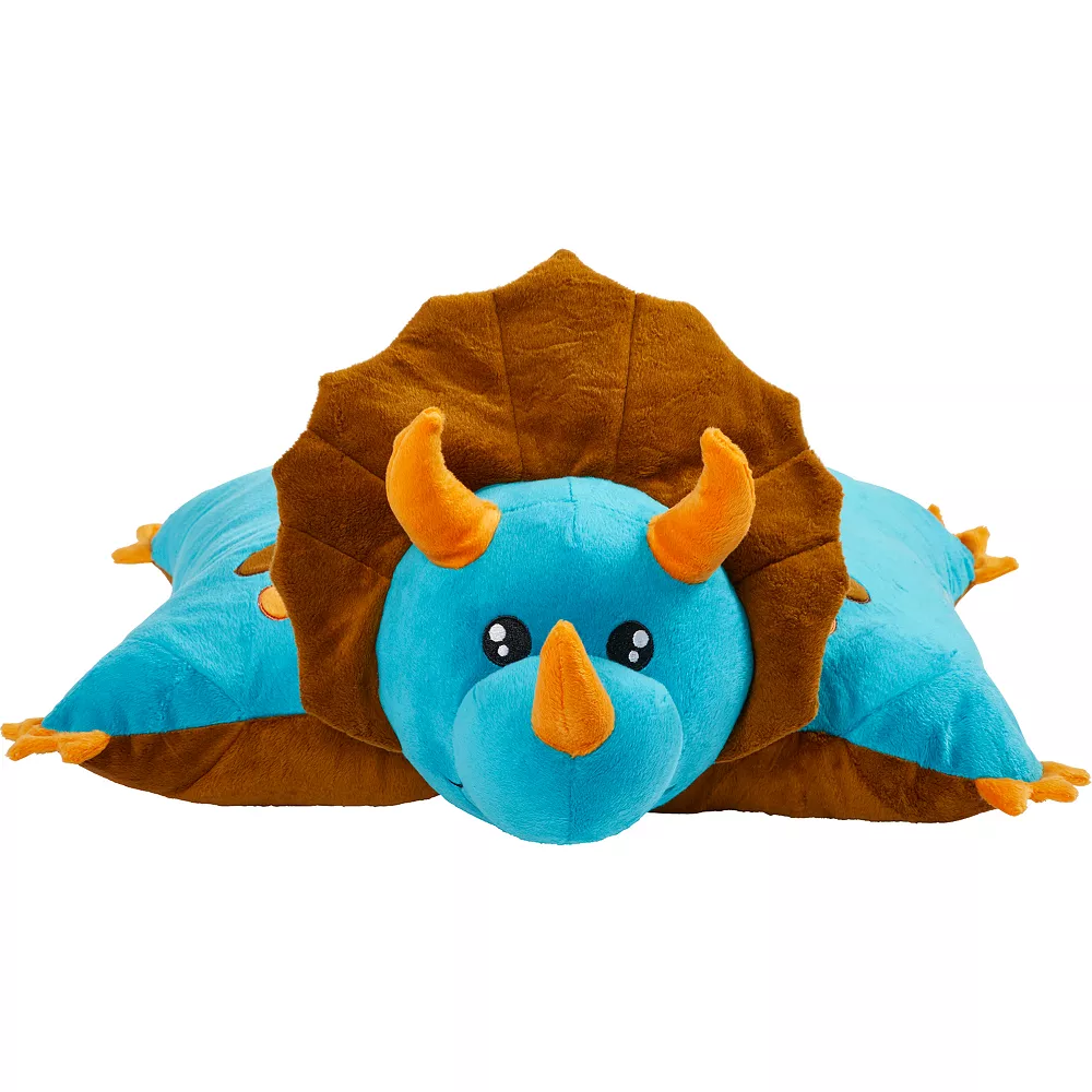 Pillow Pets Blue Dinosaur Stuffed Animal Plush Toy - Image 2