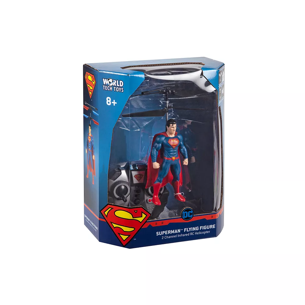 World Tech Toys Superman Flying Figure 2 Channel Helicopter - Image 5