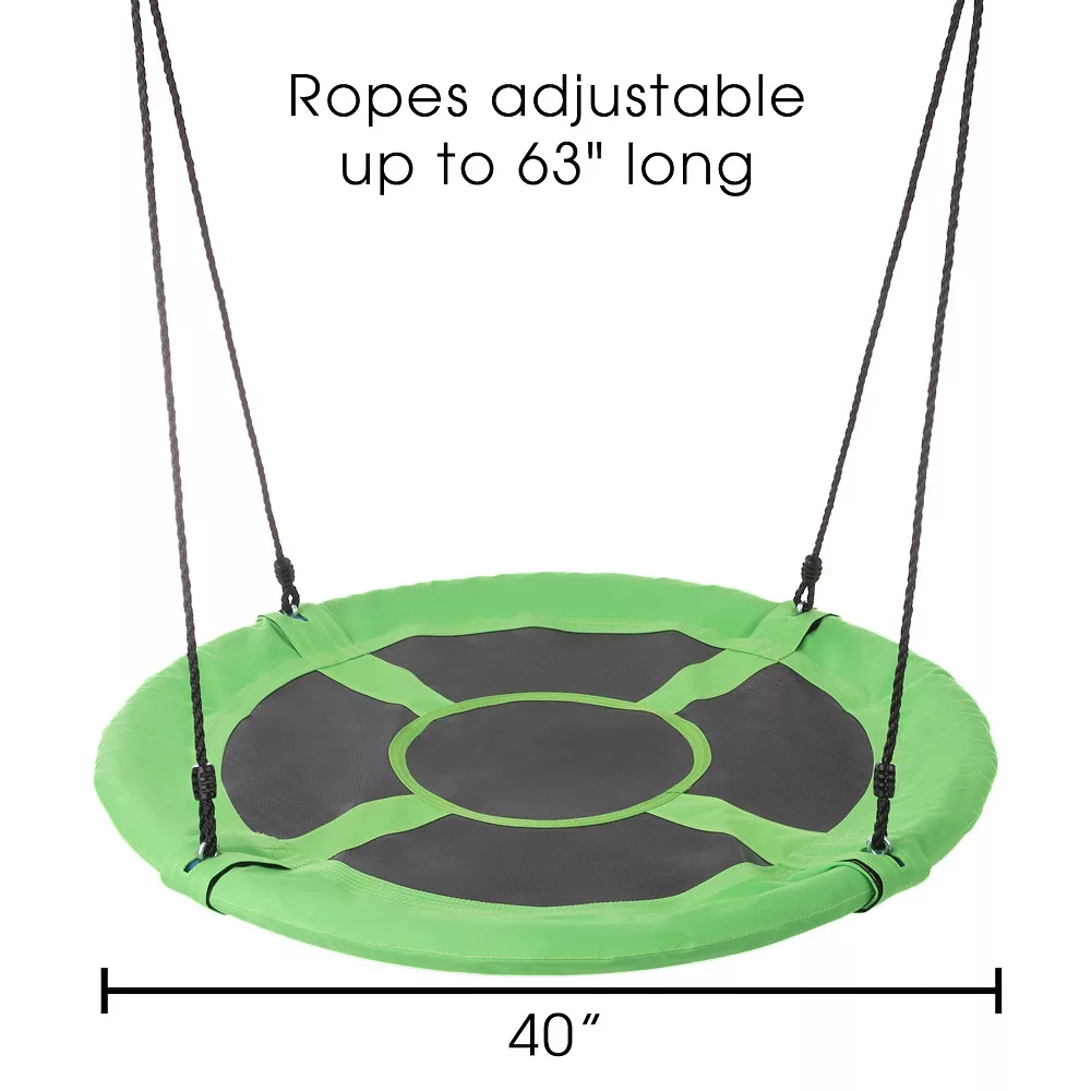 Hey! Play! 40-Inch Diameter Round Disk Hanging Tree Swing - Image 2