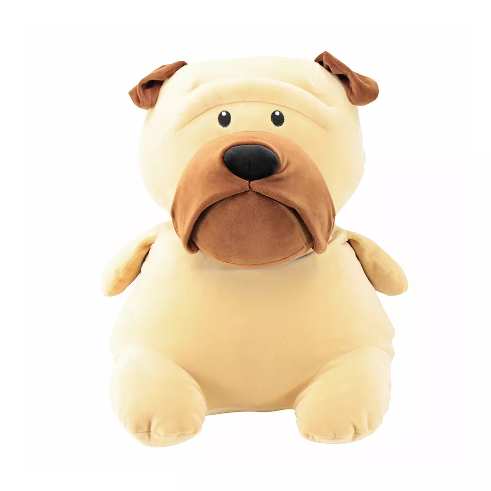 Animal Adventure Squeeze With Love Super Puffed Plush Stud Muffins Jumbo Pug Dog