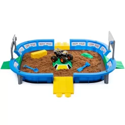 Monster Jam Monster Dirt Arena 24-Inch Playset With Monster Dirt And Exclusive 1:64 Scale Die-Cast Monster Jam Truck