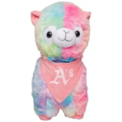 FOCO Oakland Athletics Rainbow Bandana Llama Plush Toy