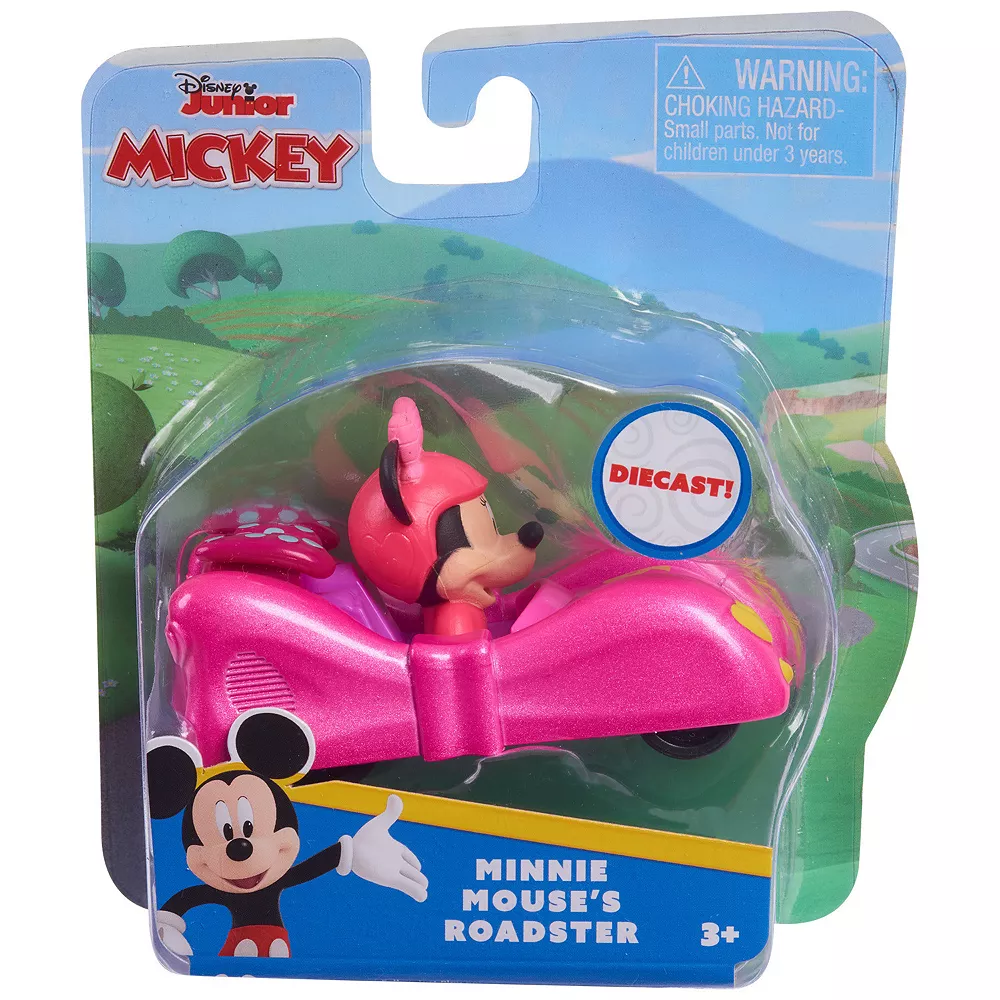 Disney Junior Mickey Mouse Minnie Roadster Die-Cast Vehicle By Just Play - Image 2