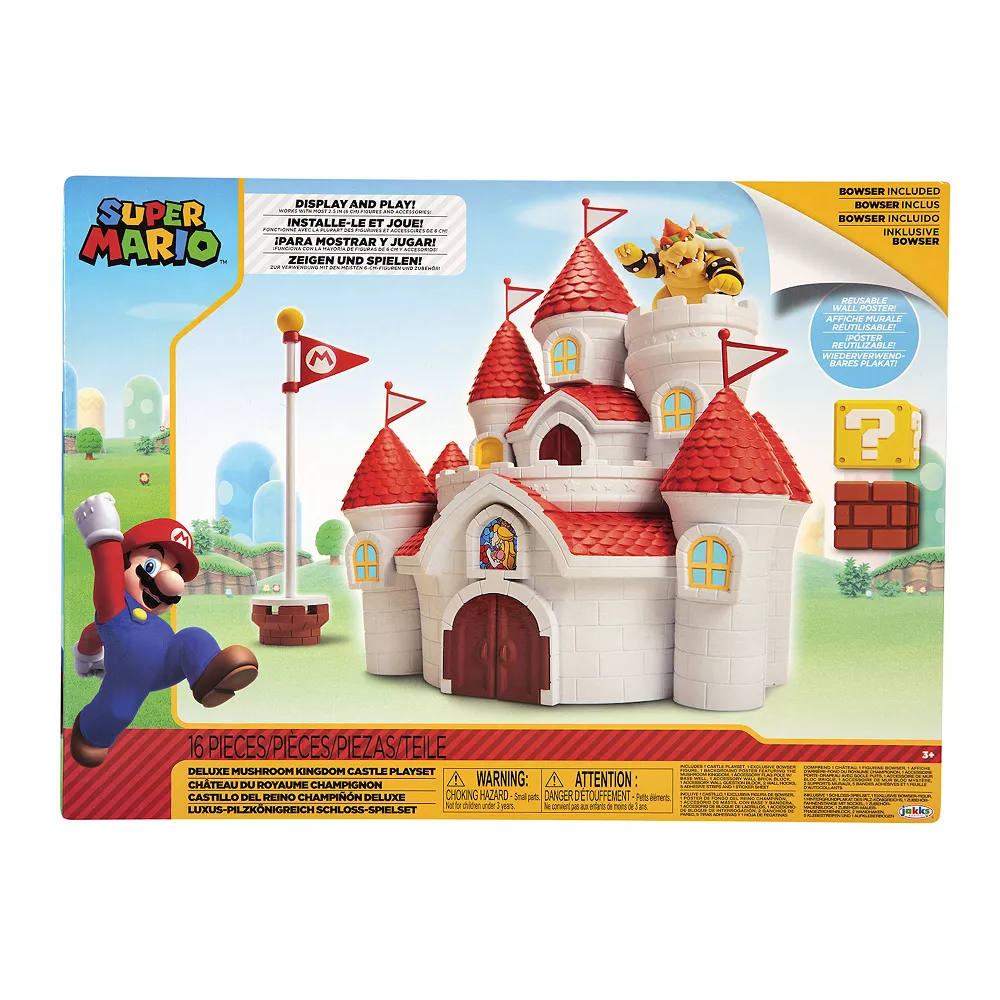 Jakks Nintendo Super Mario Mushroom Kingdom Castle Playset - Image 4