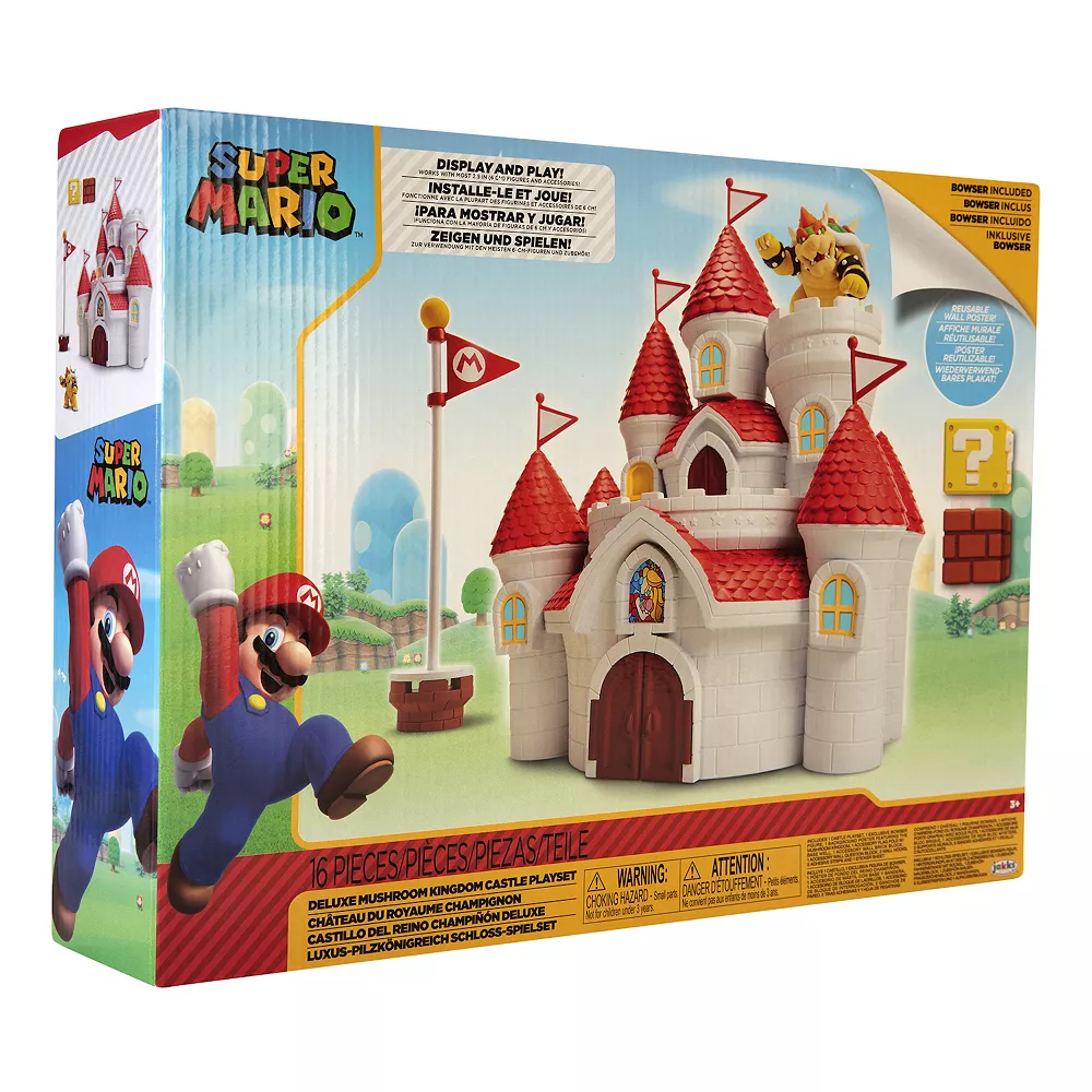 Jakks Nintendo Super Mario Mushroom Kingdom Castle Playset - Image 5