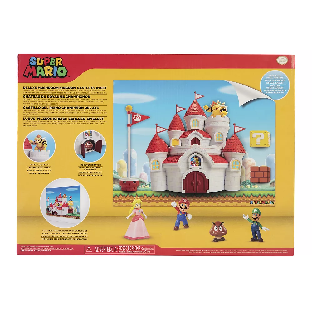 Jakks Nintendo Super Mario Mushroom Kingdom Castle Playset - Image 6