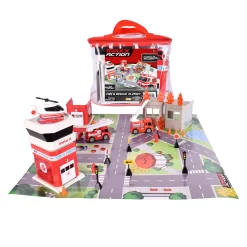 Maxx Action Micro Maxx Fire And Rescue Playset
