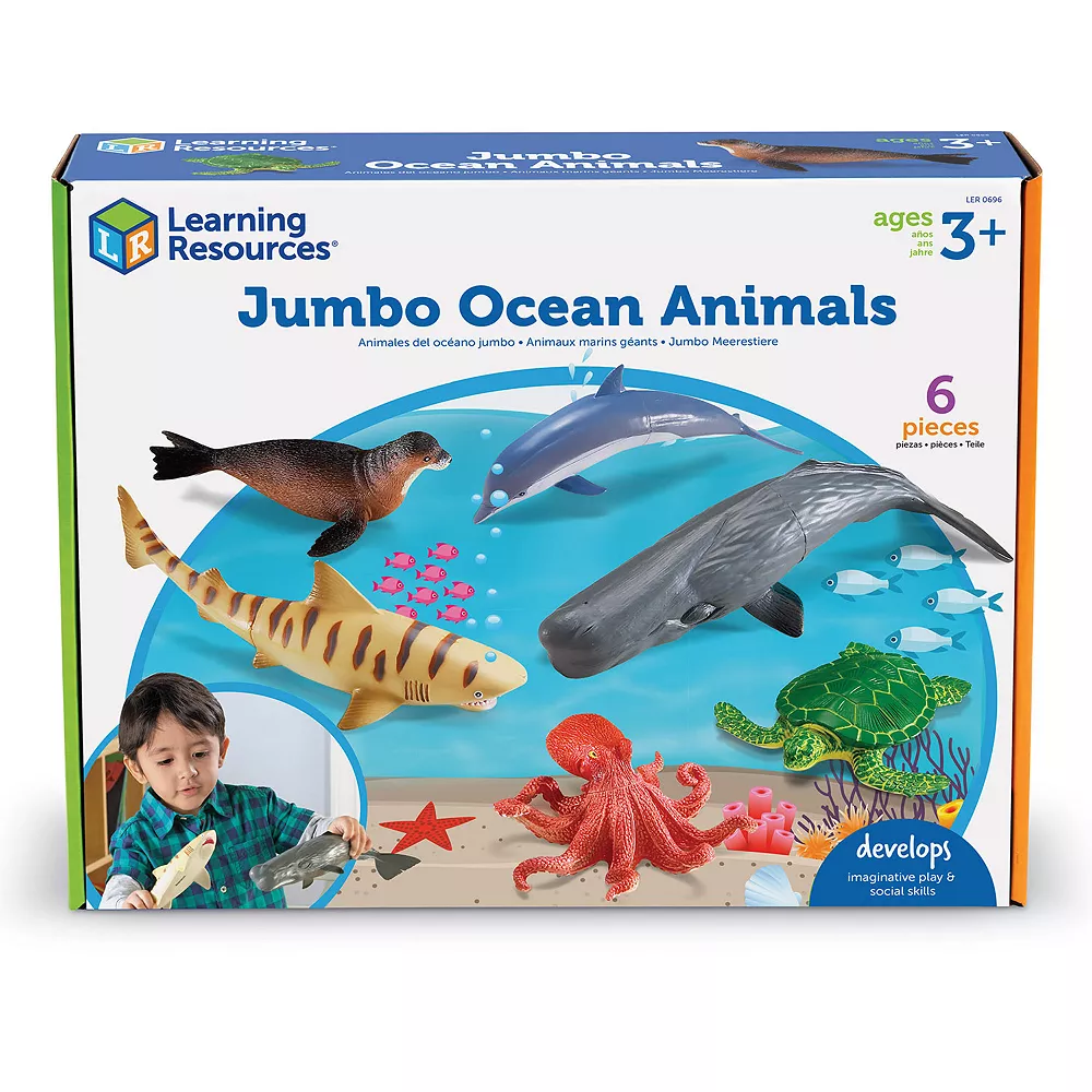 Learning Resources Jumbo Ocean Animals Set - Image 5