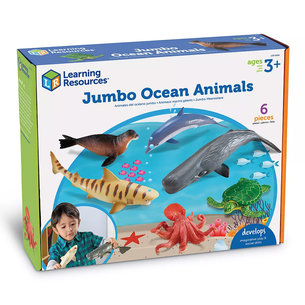 Learning Resources Jumbo Ocean Animals Set - Image 6