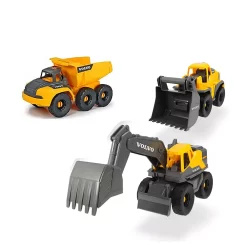 Dickie Toys 10 Inch Volvo Construction Truck 3 Pack