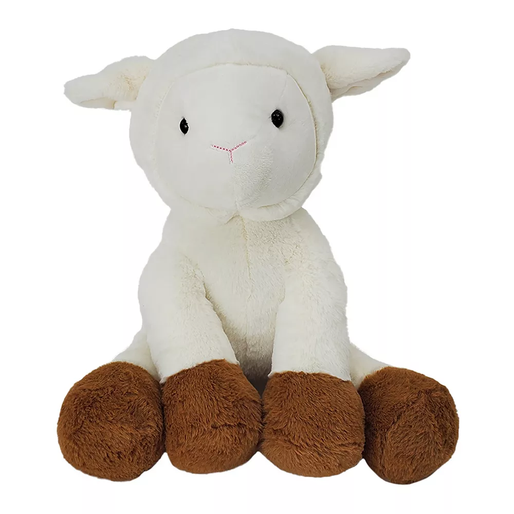 Animal Adventure Barnyard Buddies 14.5-Inch Plush Lamb