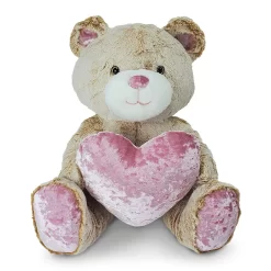 Animal Adventure Valentine's Tipped Goldie 13.5-Inch Plush Tan Bear