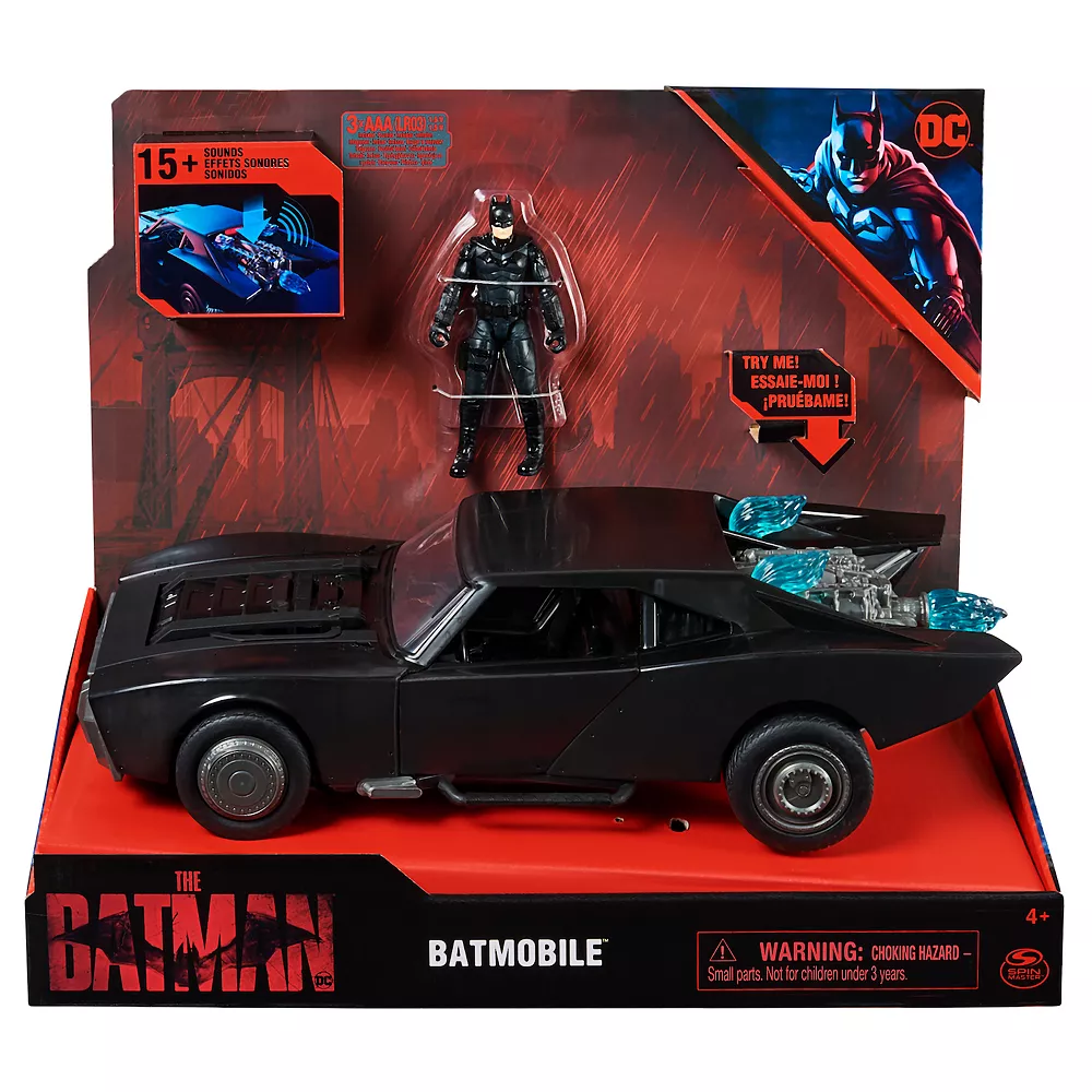 Spin Master DC Comics Batman Batmobile With 4” Batman Figure
