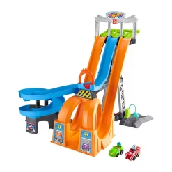 Fisher Price Hot Wheels Racing Loops Tower Track Playset By Little People