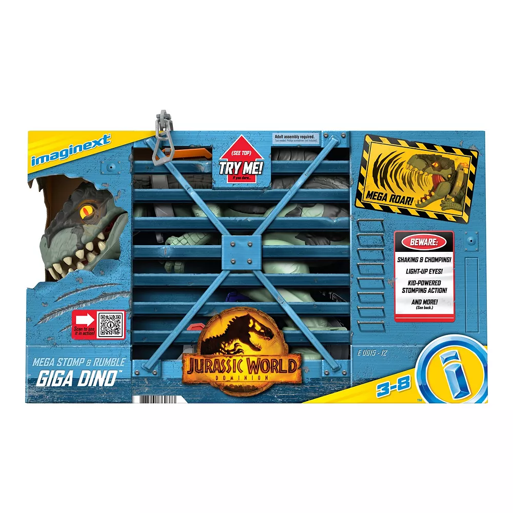 Fisher Price Fisher-Price Jurassic World Dominion Giga Dinosaur Toy With Lights & Sounds, Mega Stomp & Rumble - Image 2