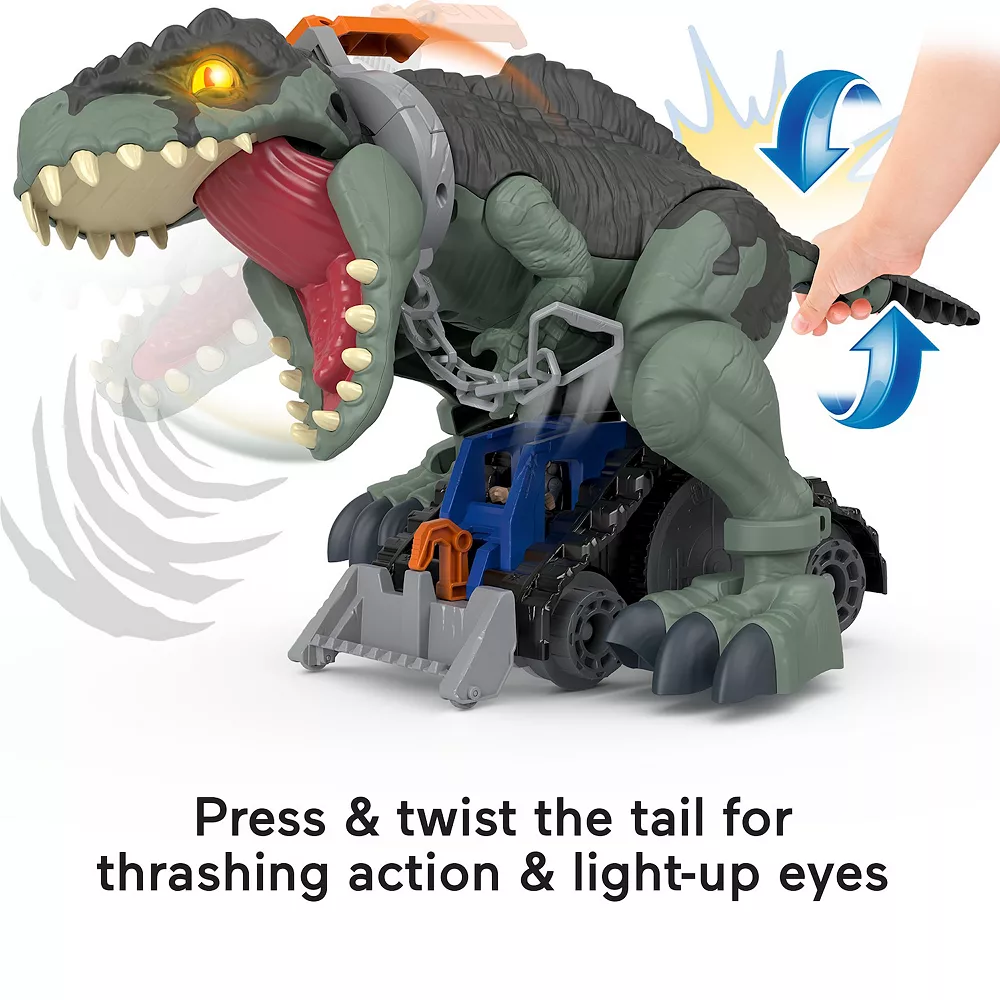 Fisher Price Fisher-Price Jurassic World Dominion Giga Dinosaur Toy With Lights & Sounds, Mega Stomp & Rumble - Image 3