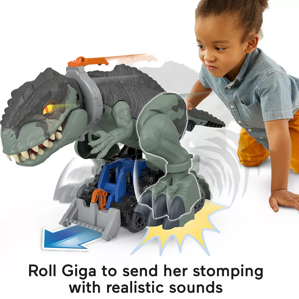 Fisher Price Fisher-Price Jurassic World Dominion Giga Dinosaur Toy With Lights & Sounds, Mega Stomp & Rumble - Image 5