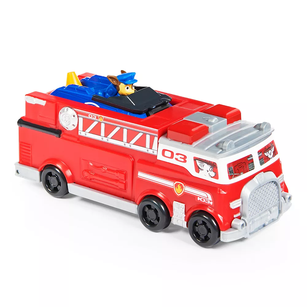 PAW Patrol True Metal Firetruck Die-Cast Team Vehicle With 1:55 Scale Chase Toy Car - Image 6