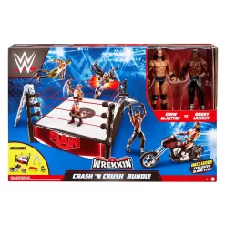 Mattel WWE Wrekkin Crash ‘n Crush Bundle With Slam Cycle, Ring, & 2 Figures