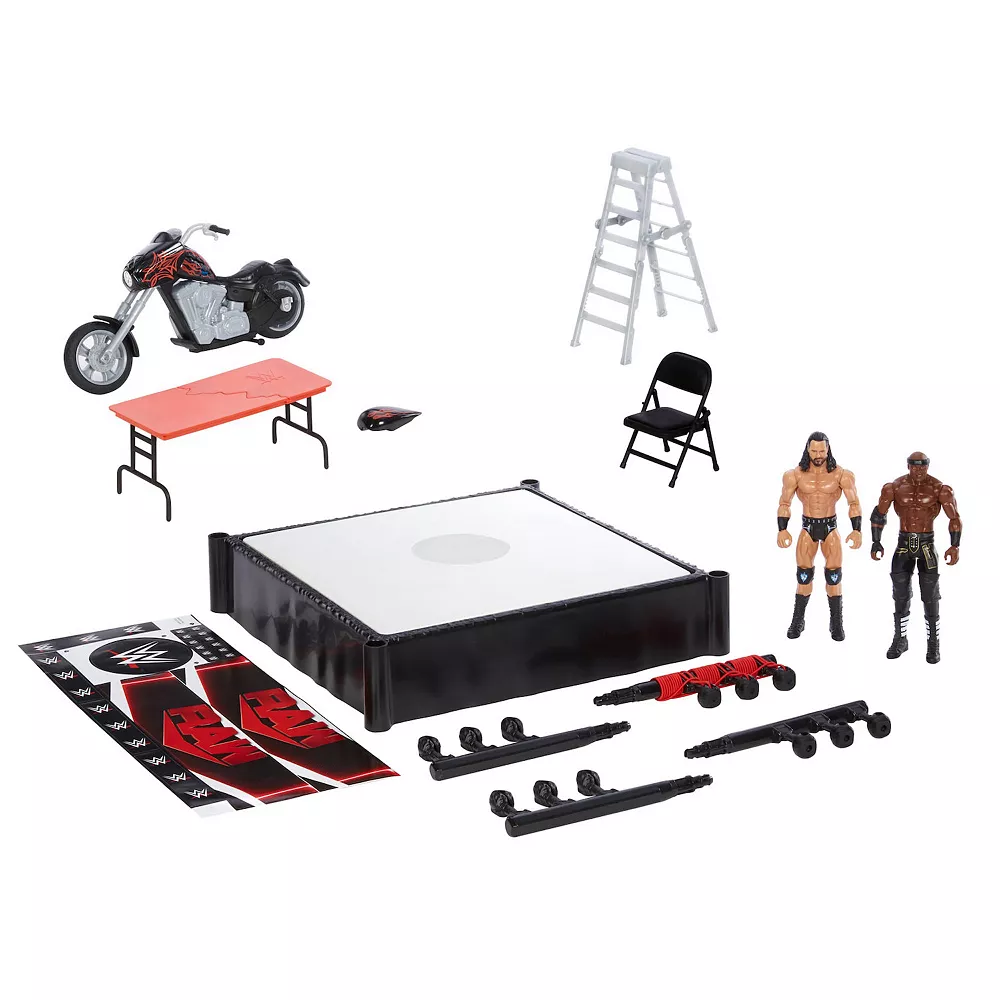 Mattel WWE Wrekkin Crash ‘n Crush Bundle With Slam Cycle, Ring, & 2 Figures - Image 2