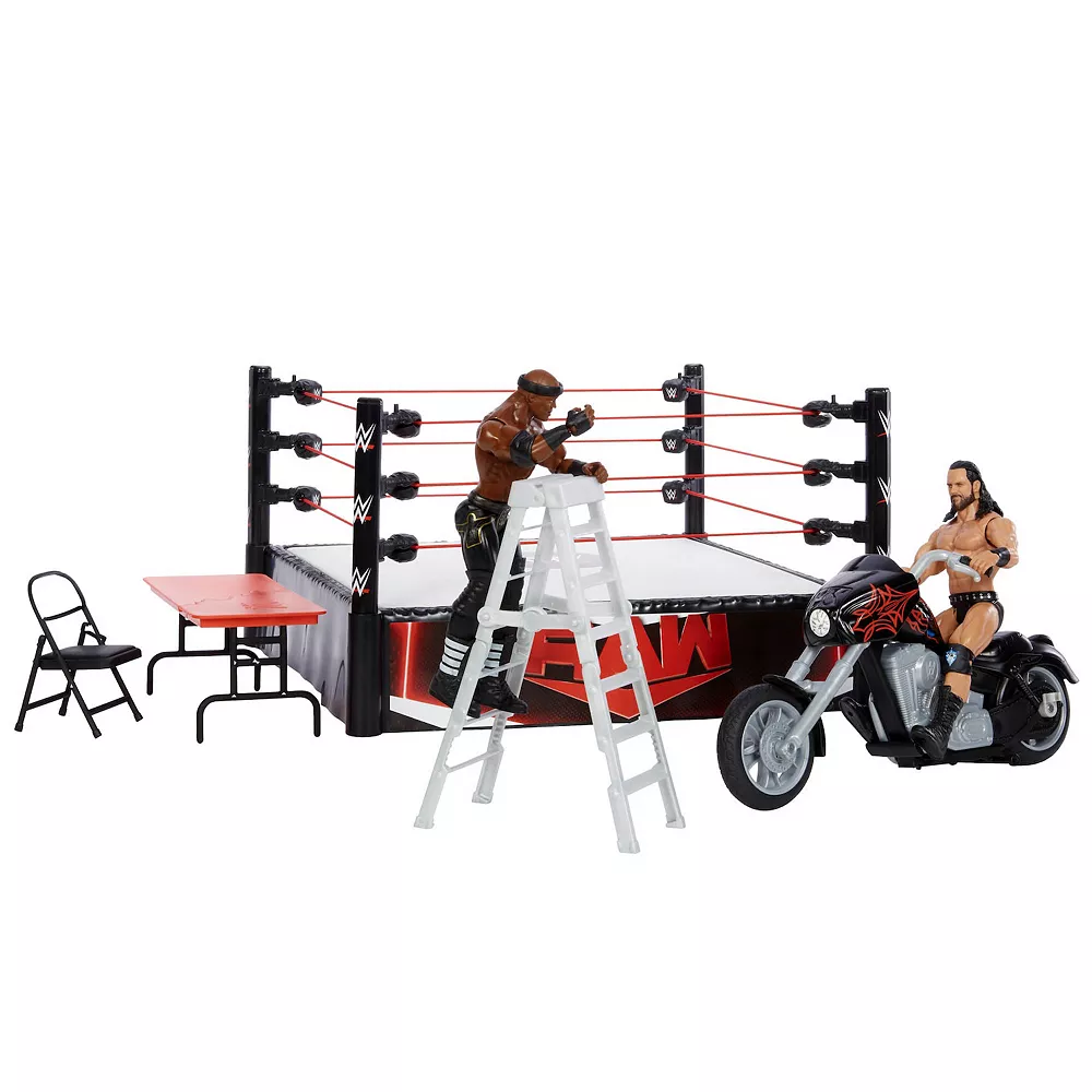Mattel WWE Wrekkin Crash ‘n Crush Bundle With Slam Cycle, Ring, & 2 Figures - Image 3