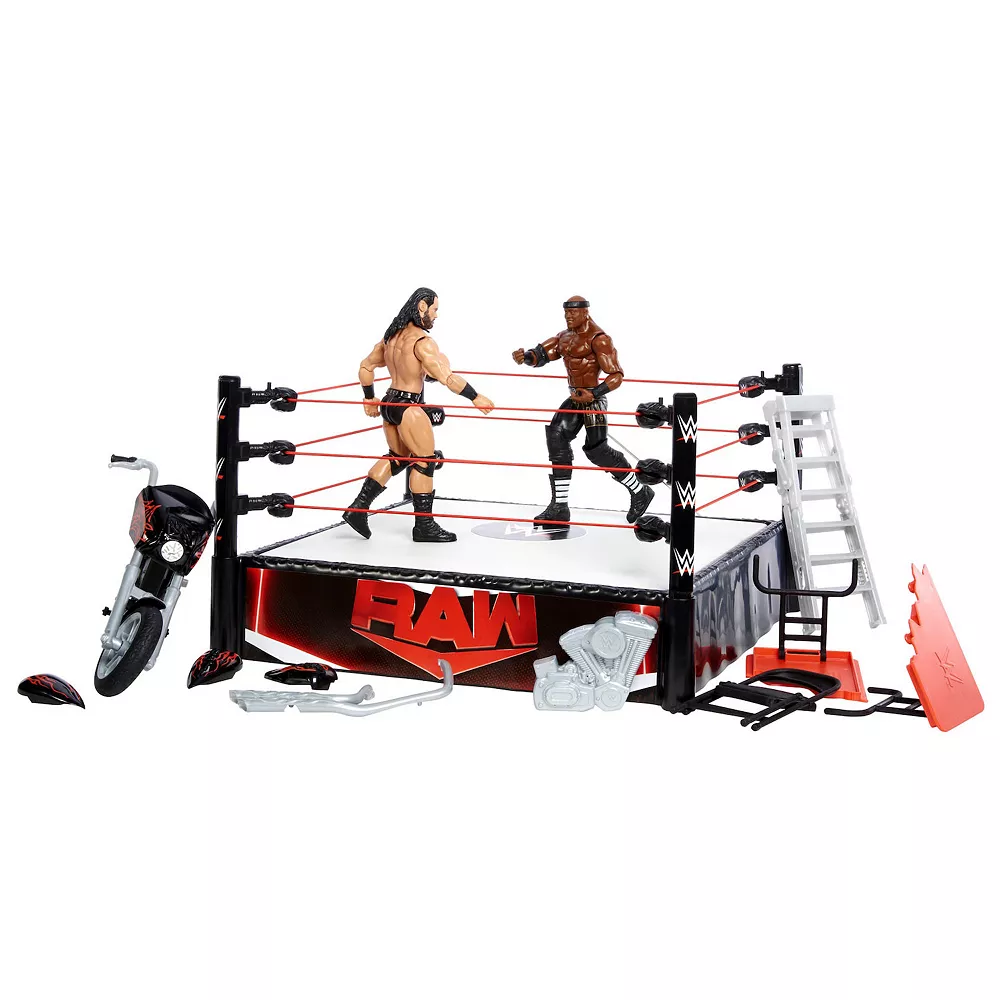 Mattel WWE Wrekkin Crash ‘n Crush Bundle With Slam Cycle, Ring, & 2 Figures - Image 5