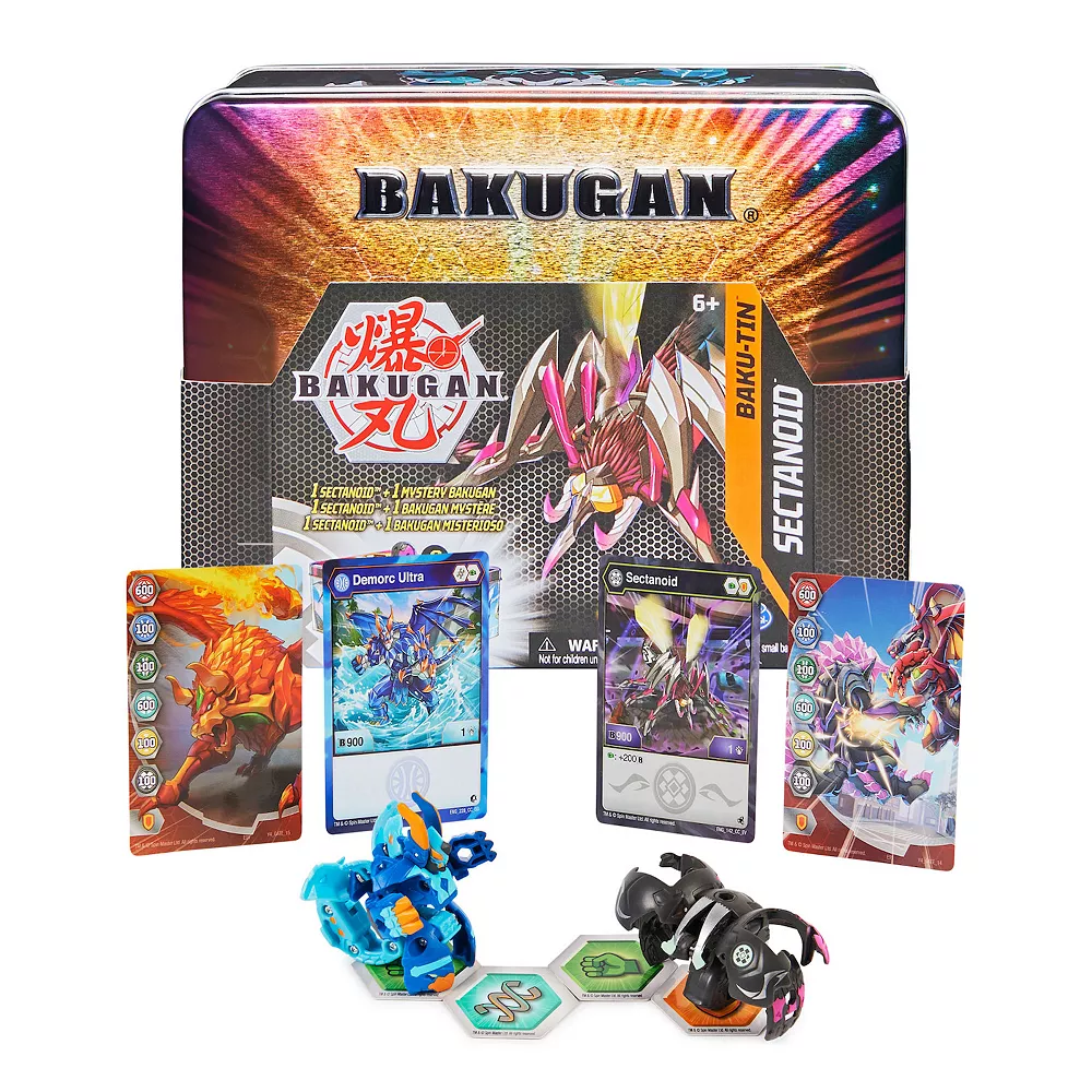 Spin Master Bakugan Baku-Tin Sectanoid Premium Collector's Storage Tin