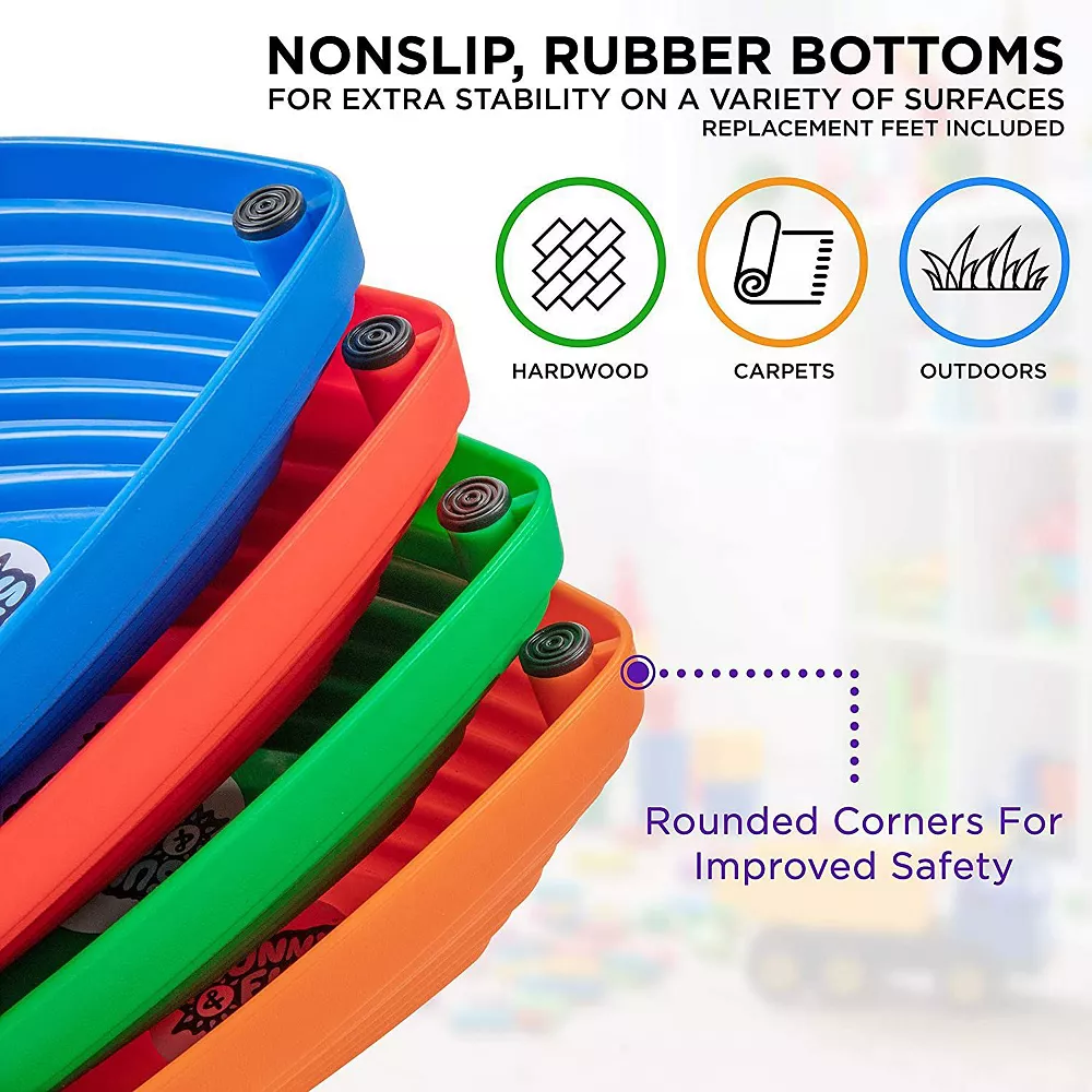 Sunny & Fun 15pc Balance Stepping Stones For Kids, Obstacle Course Stones For Indoor & Outdoor Fun - Image 3