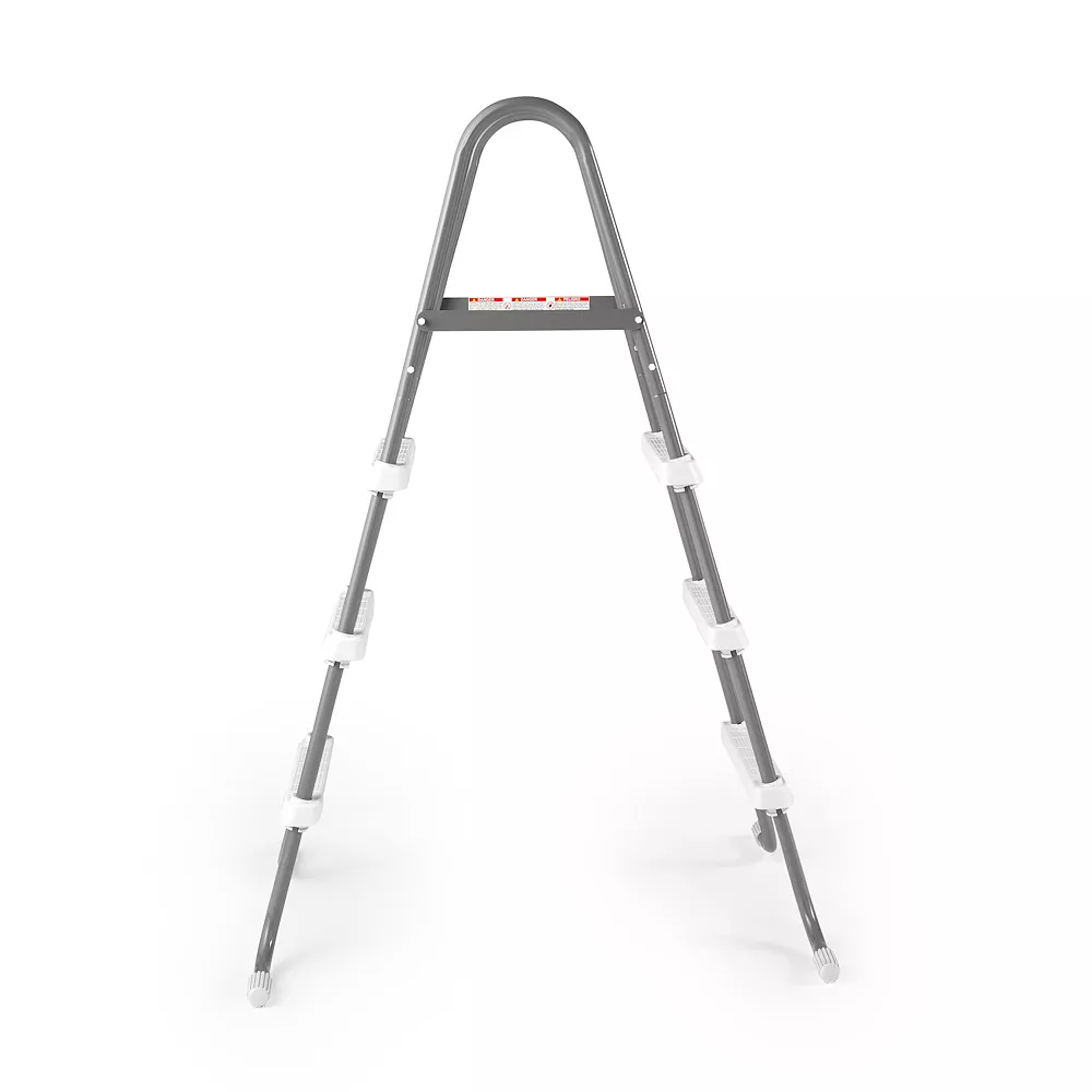Intex Above Ground Steel Frame Swimming Pool Ladder For 42-In. Wall Height Pools - Image 2