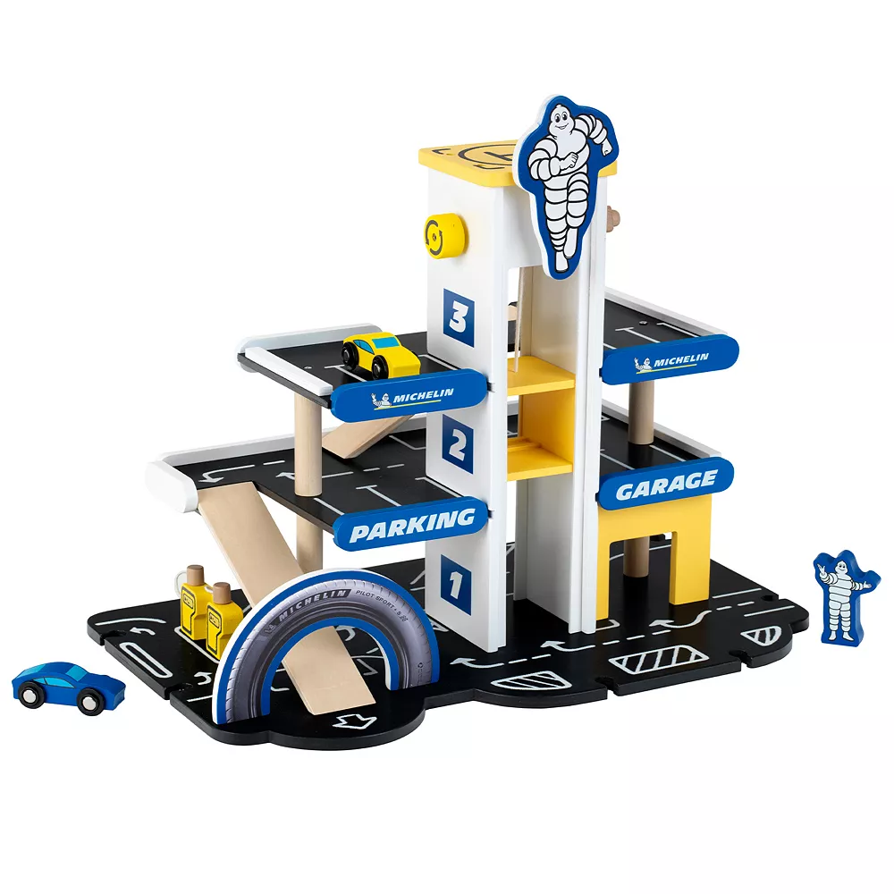 Theo Klein Michelin Car Service Station Kids Toy With 1 Car For Ages 3 And Up