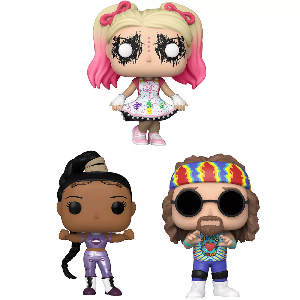 Funko Pop! WWE Collectors 3-Pack: Alexa Bliss, Bianca Bel Air, And Dude Love Figures Bundle - Image 2