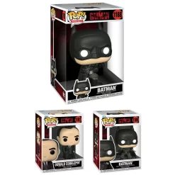 Funko POP Movies: The Batman Collectors Set 2/2- The Batman (ALT), The Penguin W/Chase, Jumbo Batman