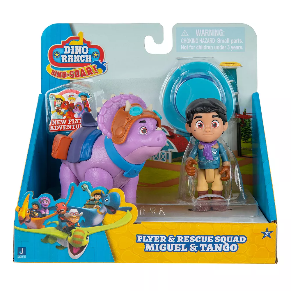 Dino Ranch Aviator Miguel & Tango Figure Set