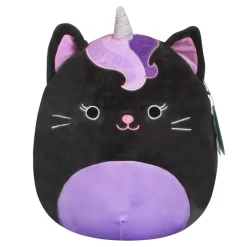 Squishmallows 12" Medium Plush Black & Purple Cat-a-Corn
