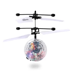 Eggracks By Global Phoenix RC Flying Balls Electric Infrared Induction Drone Helicopter Ball LED Light Kids Flying Toy